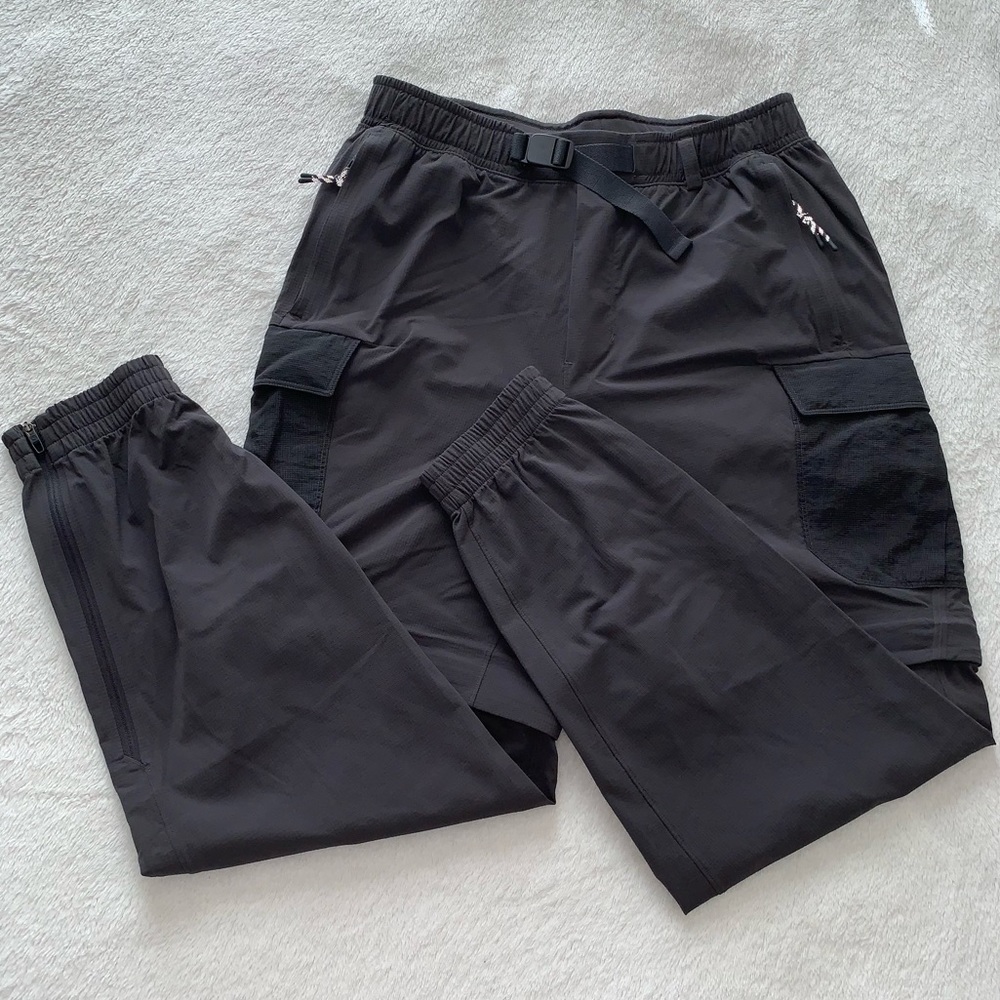 Lululemon Convertible Hiking Pants/Shorts Graphite Grey Size S